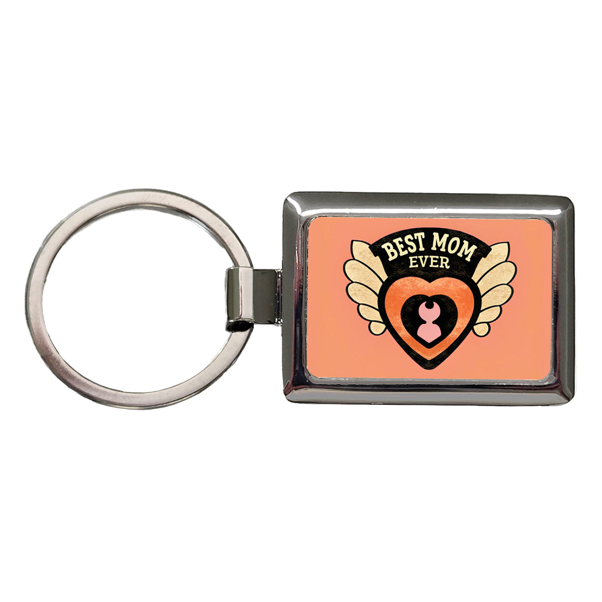 Best Mom Ever Rectangle Metal Keychain