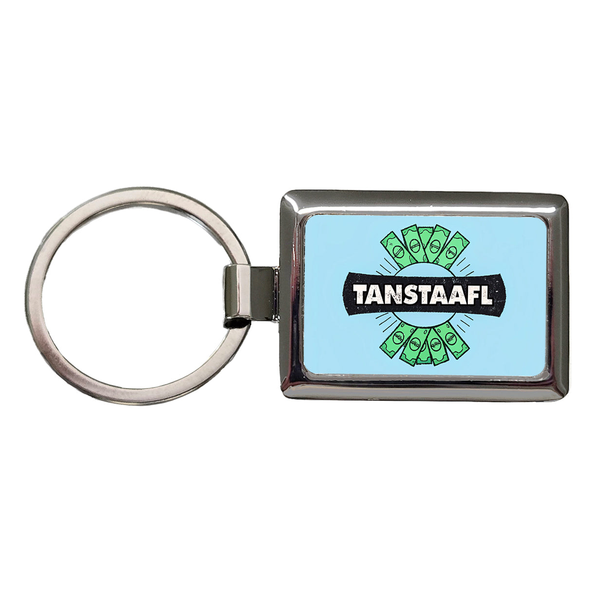 TANSTAAFL There Ain't No Such Thing As A Free Lunch Funny Acronym Rectangle Metal Keychain
