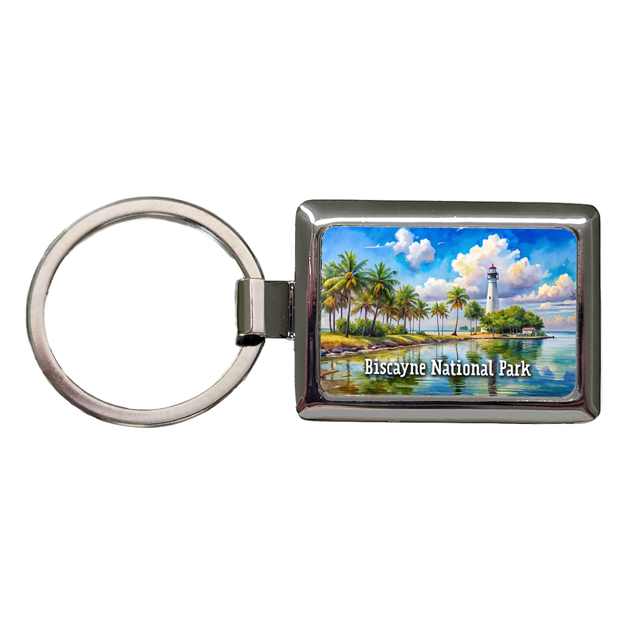 Biscayne National Park Florida Rectangle Metal Keychain
