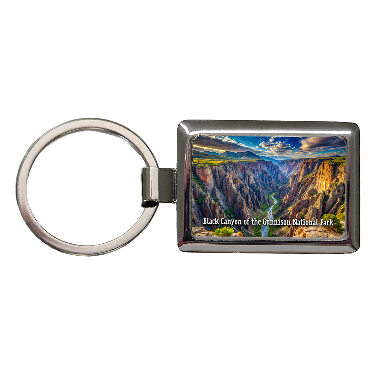 Black Canyon of the Gunnison National Park Colorado Rectangle Metal Keychain