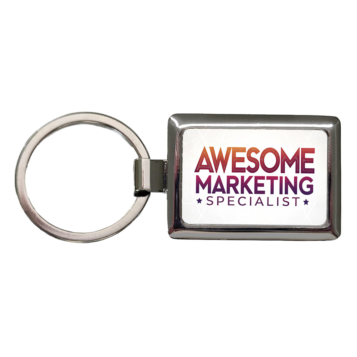 Awesome Marketing Specialist Inspirational Rectangle Metal Keychain