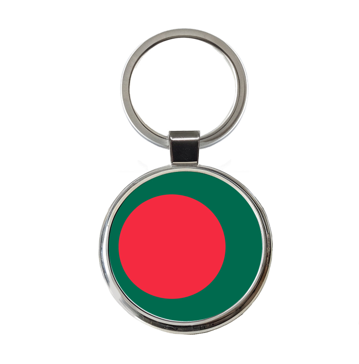 Bangladesh Country Flag Round Metal Keychain