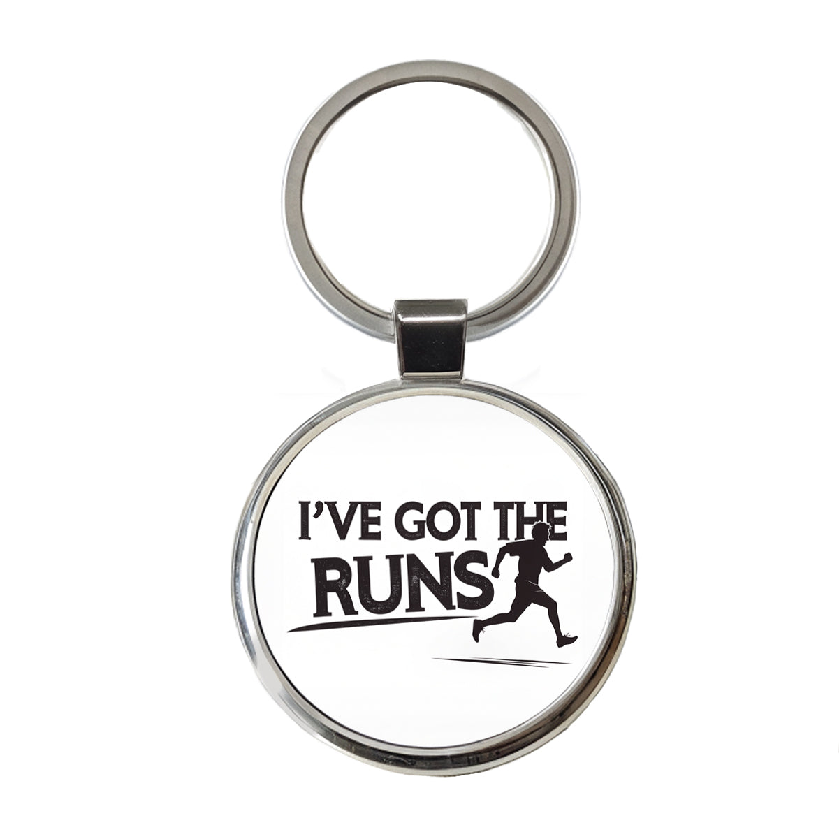 I've Got The Runs Funny Running Jogging Round Metal Keychain