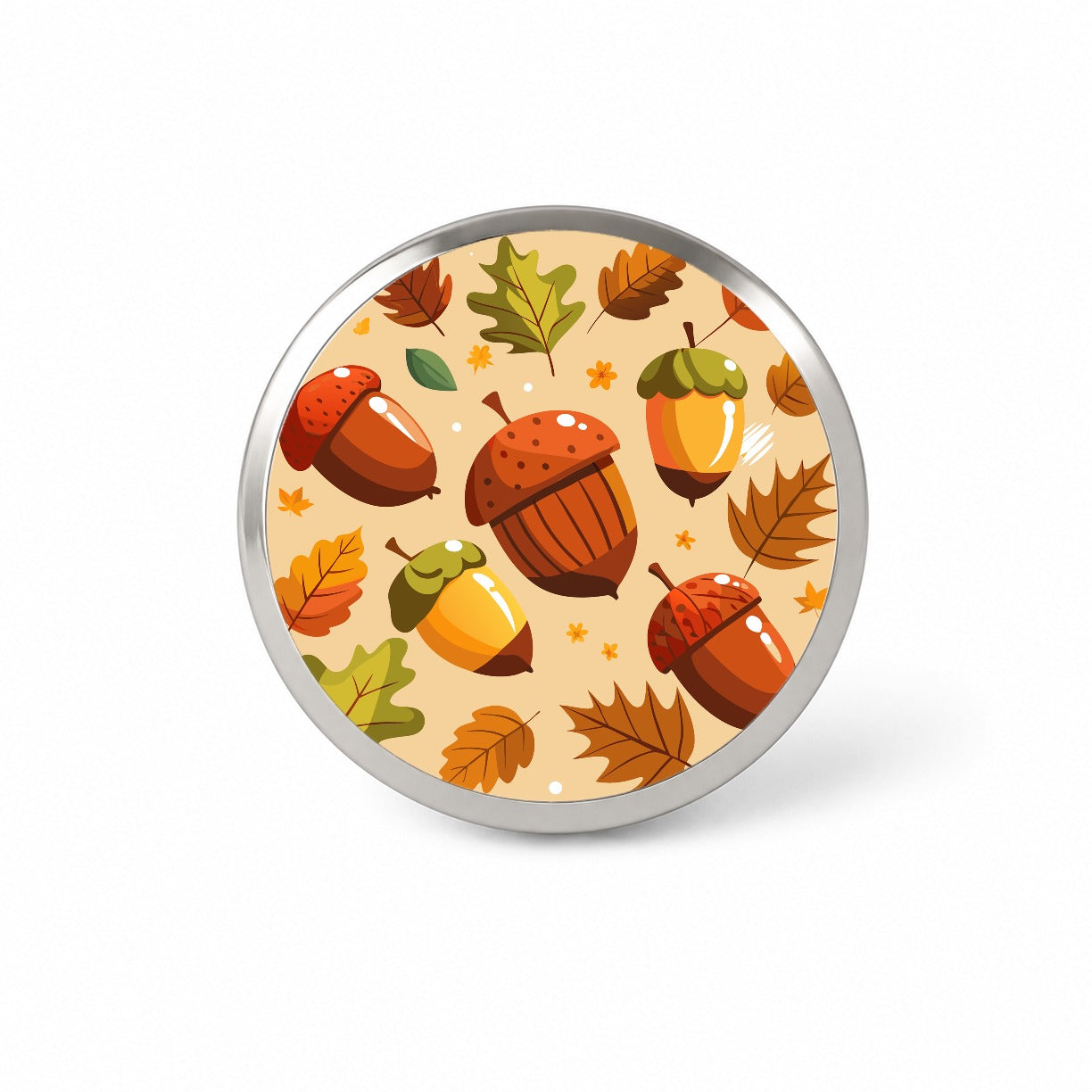 Acorns Scattered Fall Autumn Novelty Hat Backpack Lapel Pin