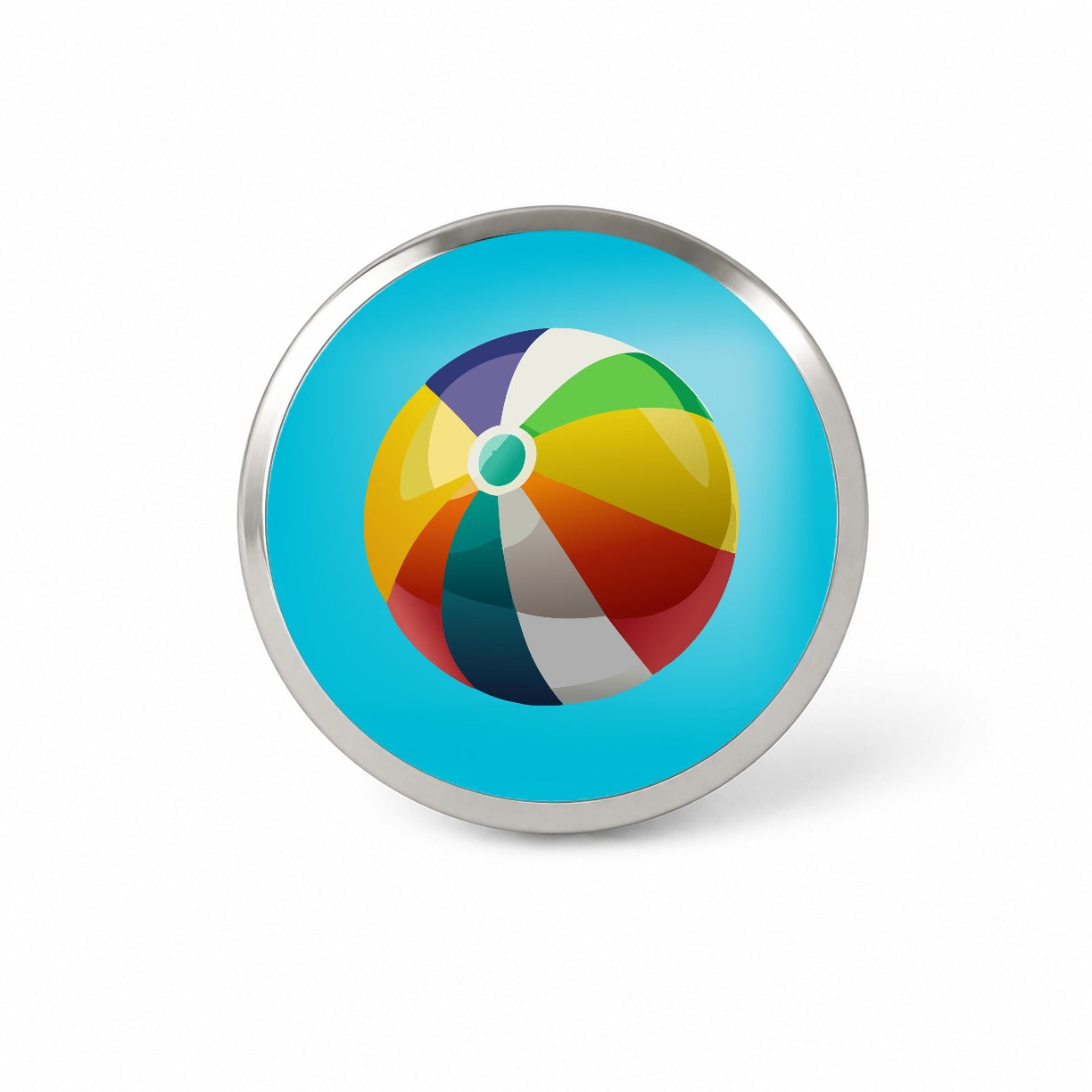 Beach Ball Colorful Novelty Hat Backpack Lapel Pin