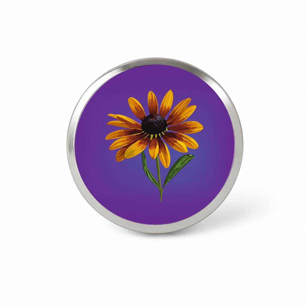 Black Eyed Susan Flower Yellow Watercolor Novelty Hat Backpack Lapel Pin