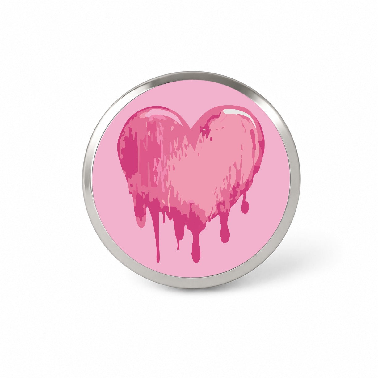 Bleeding Heart Pink Novelty Hat Backpack Lapel Pin