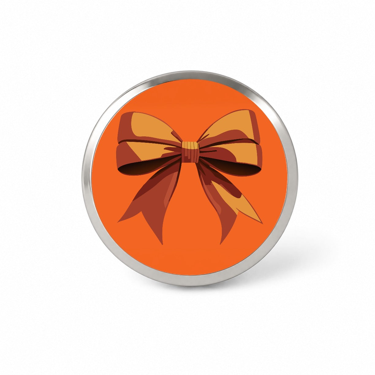 Bow Cheerleading Coquette Orange Novelty Hat Backpack Lapel Pin
