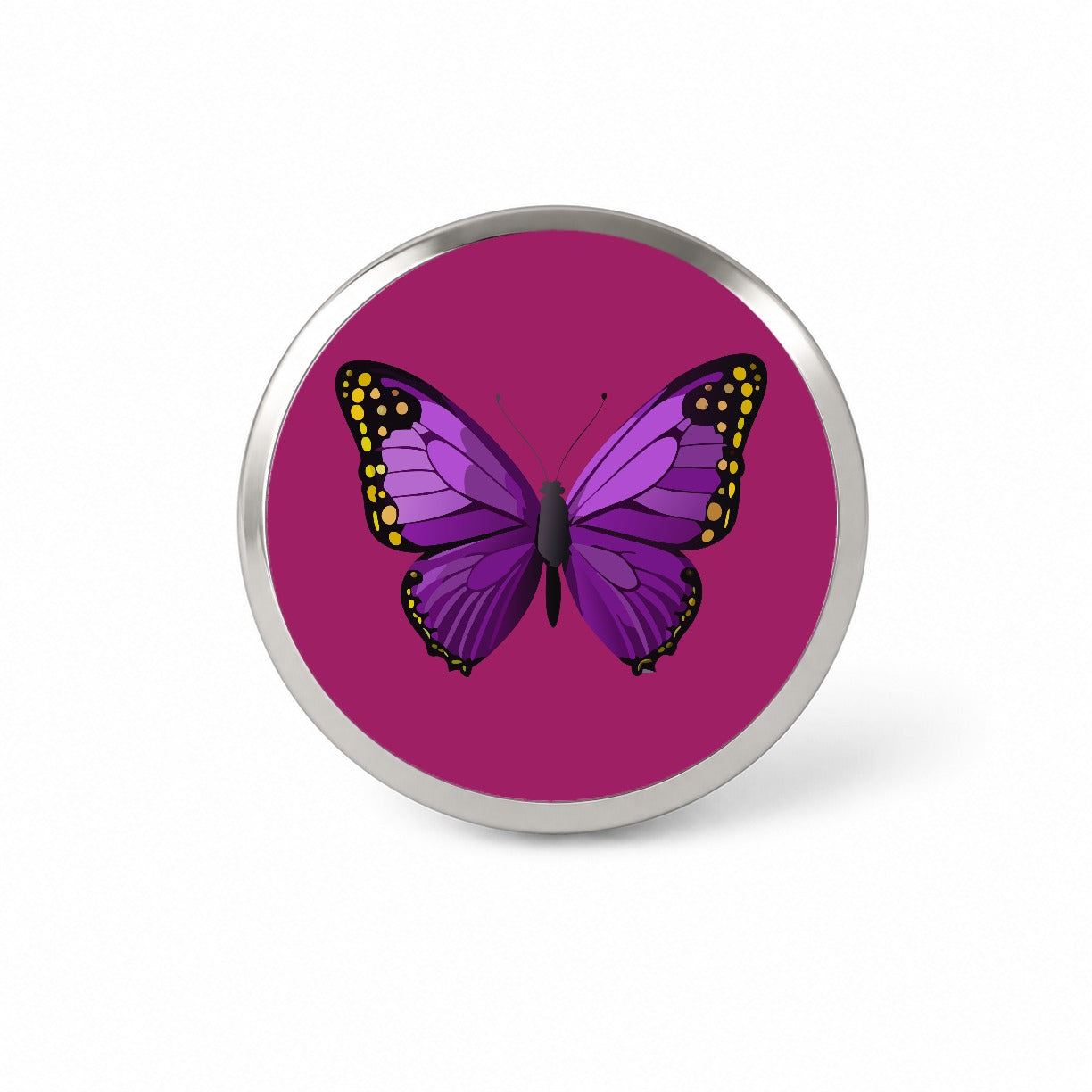 Butterfly Purple Novelty Hat Backpack Lapel Pin