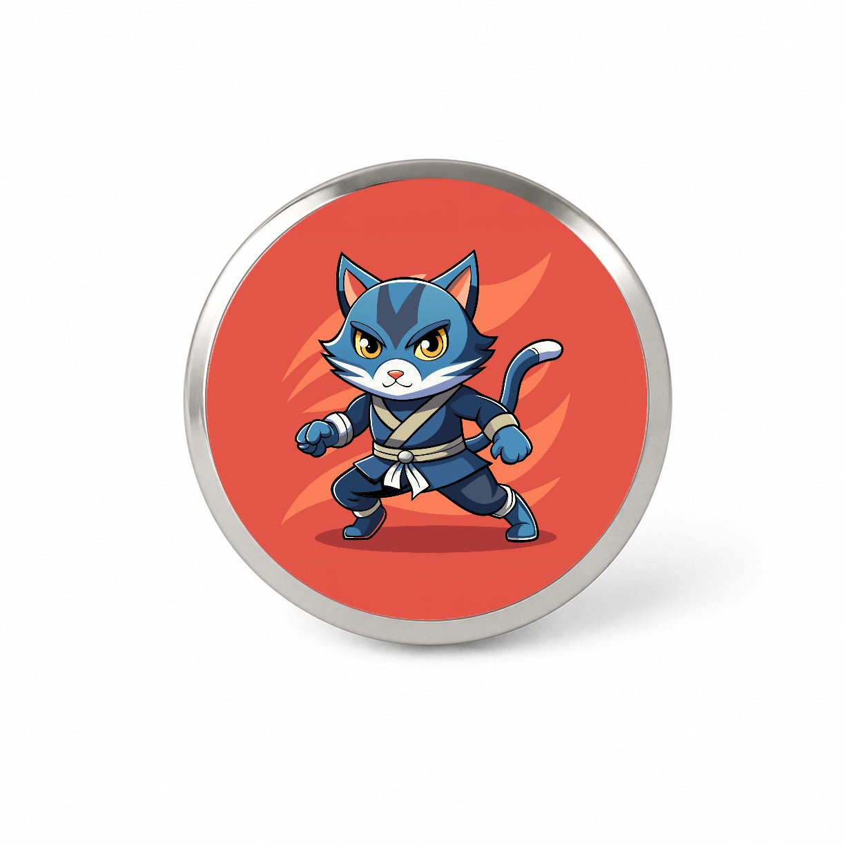 Cat Ninja Novelty Hat Backpack Lapel Pin
