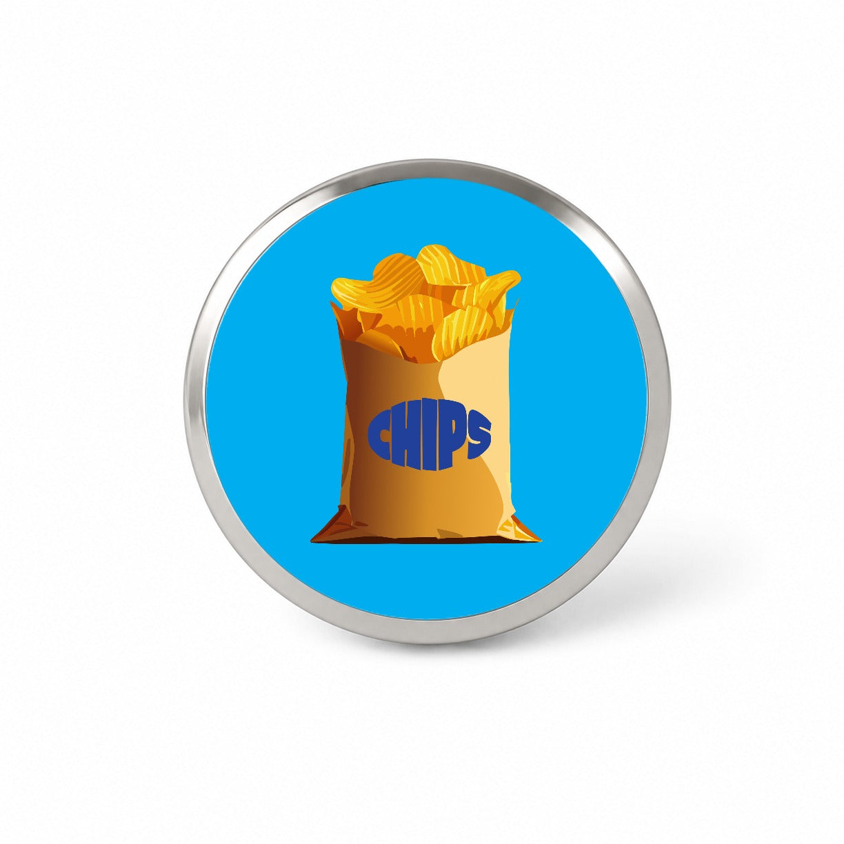 Chips Bag Snack Food Novelty Hat Backpack Lapel Pin