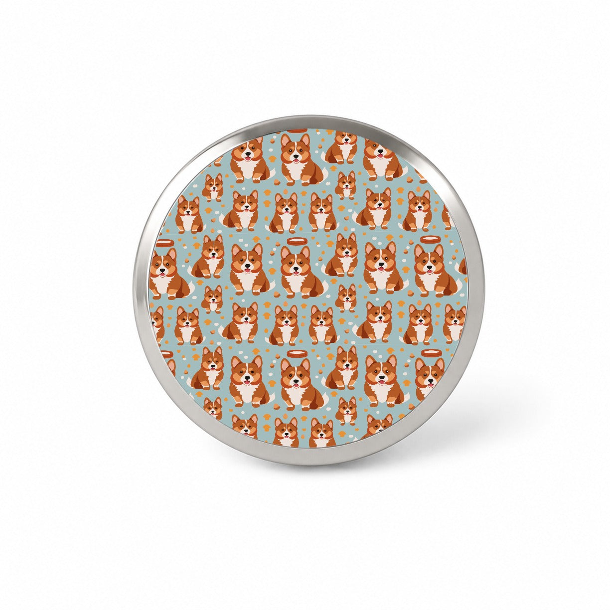 Corgis Dog Pattern Novelty Hat Backpack Lapel Pin