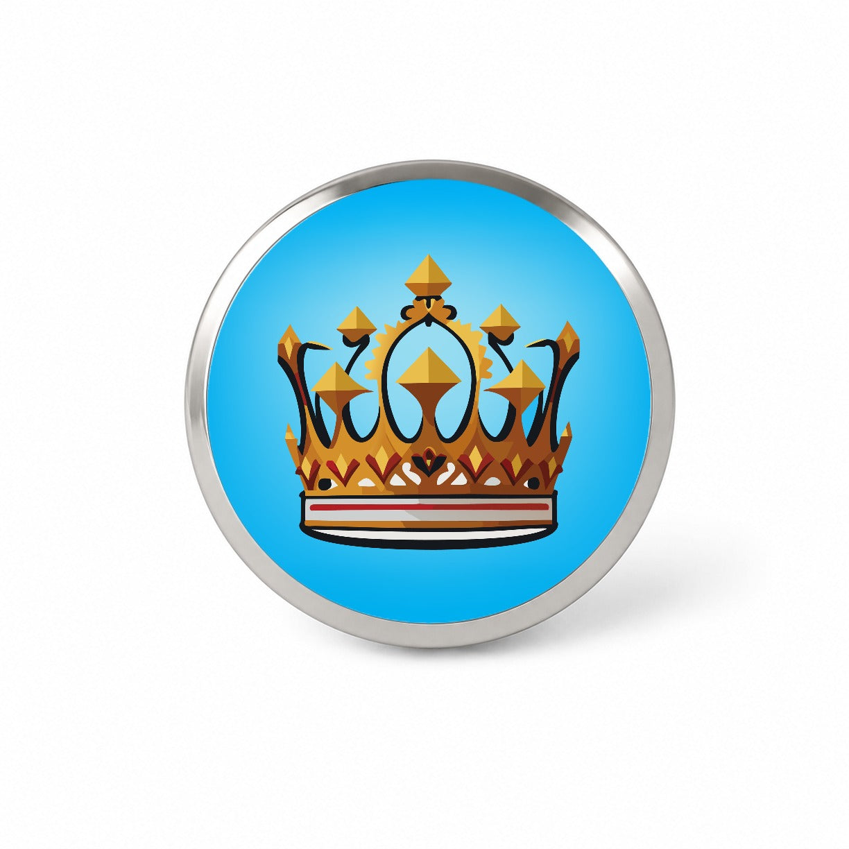 Crown King Queen Royalty Novelty Hat Backpack Lapel Pin