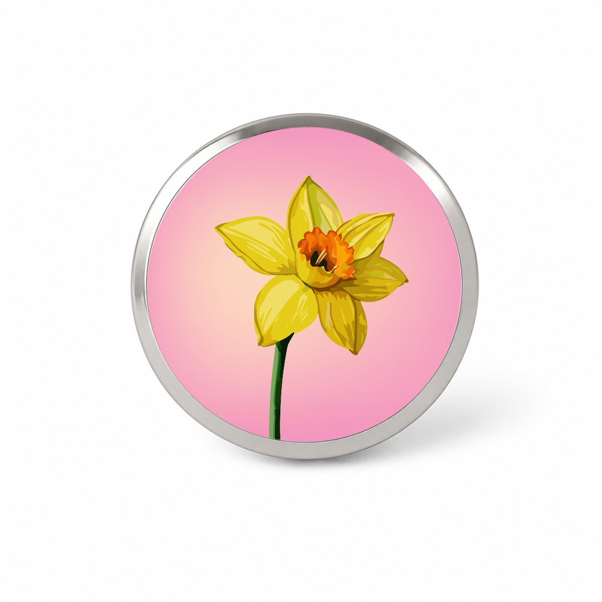 Daffodil Watercolor Yellow Novelty Hat Backpack Lapel Pin