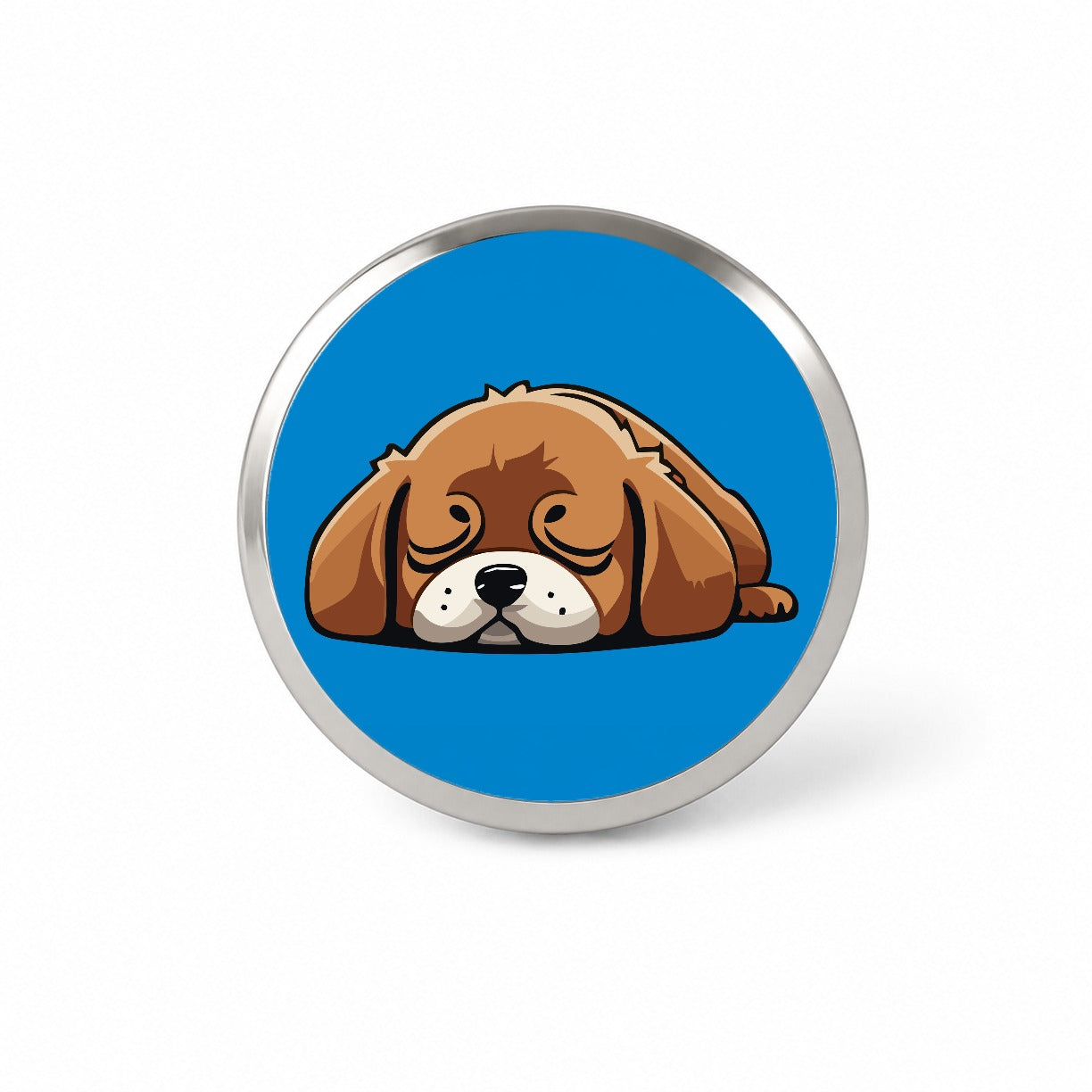 Dog Puppy Napping Sleeping Cute Novelty Hat Backpack Lapel Pin