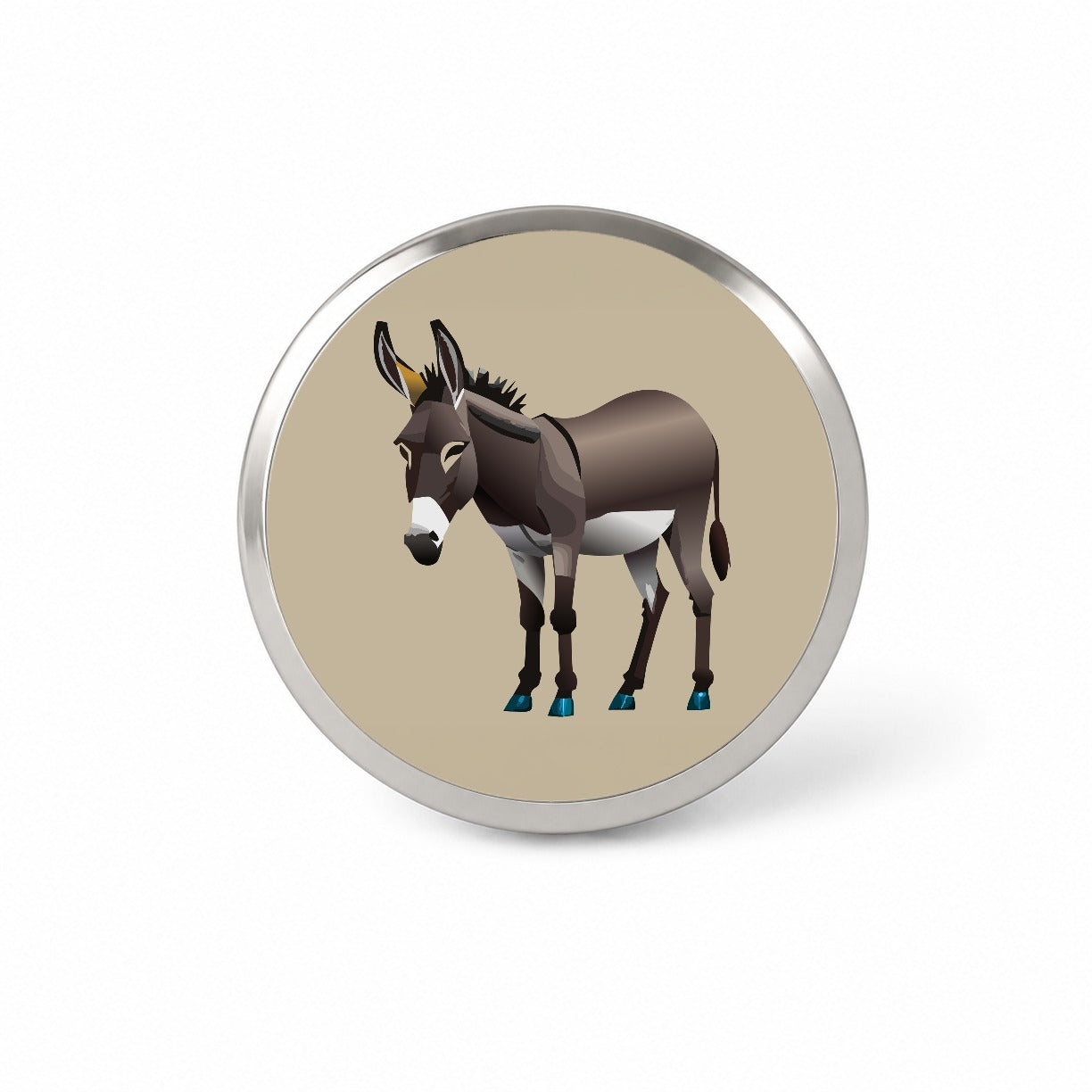 Donkey Standing Novelty Hat Backpack Lapel Pin