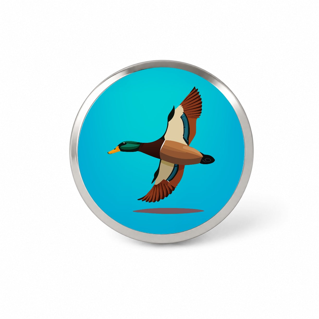 Duck Mallard Flying Hunting Novelty Hat Backpack Lapel Pin