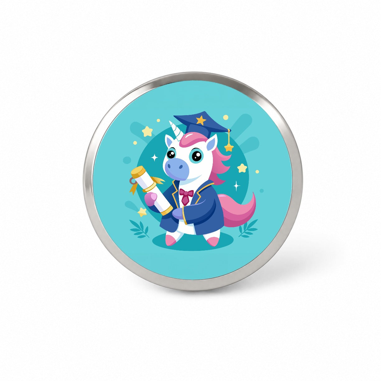 Graduate Unicorn Graduation Novelty Hat Backpack Lapel Pin