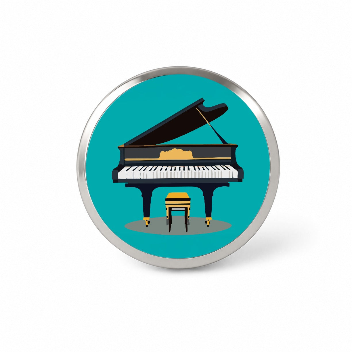Grand Piano Music Musician Novelty Hat Backpack Lapel Pin