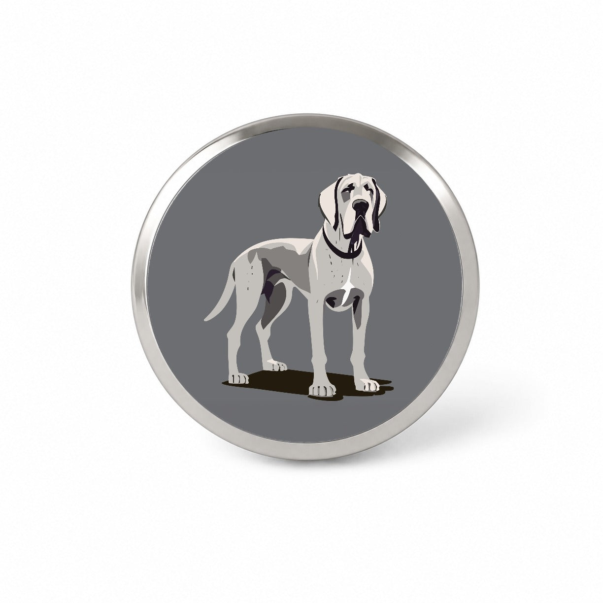 Great Dane Dog Standing Novelty Hat Backpack Lapel Pin