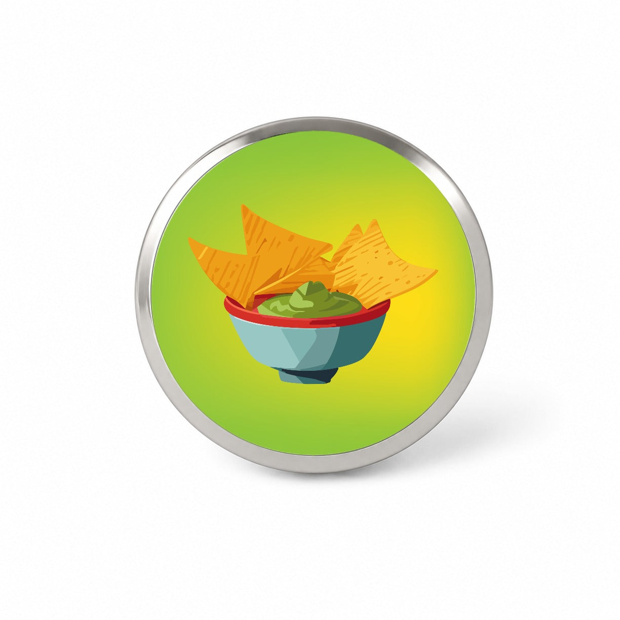 Guacamole and Tortilla Chips Novelty Hat Backpack Lapel Pin