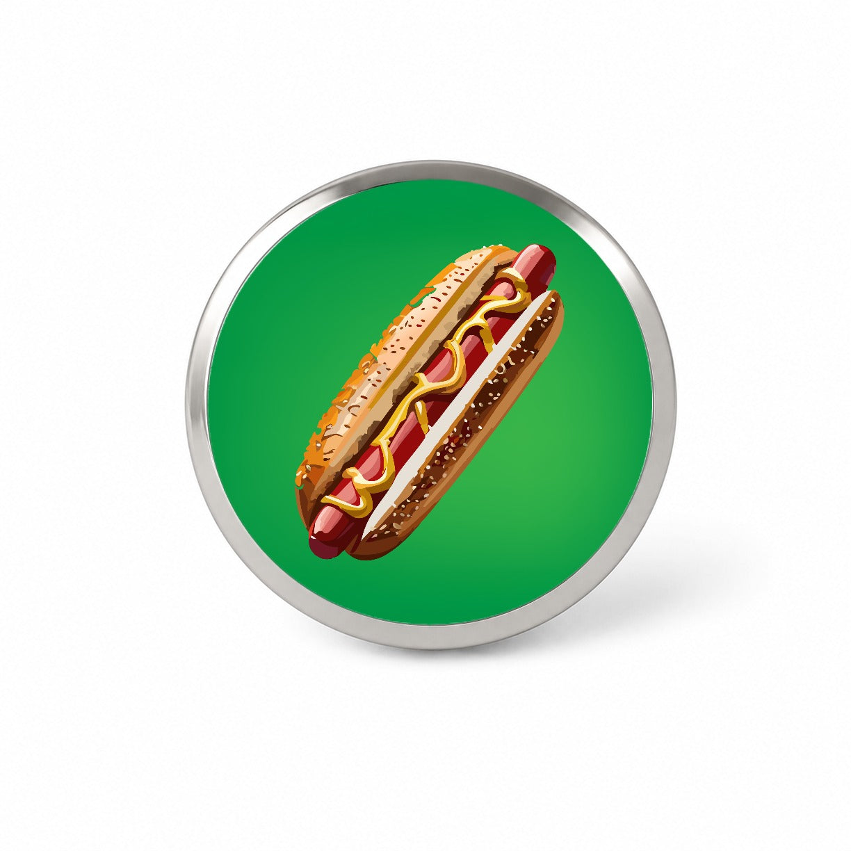 Hotdog Hot Dog Bun Mustard Novelty Hat Backpack Lapel Pin