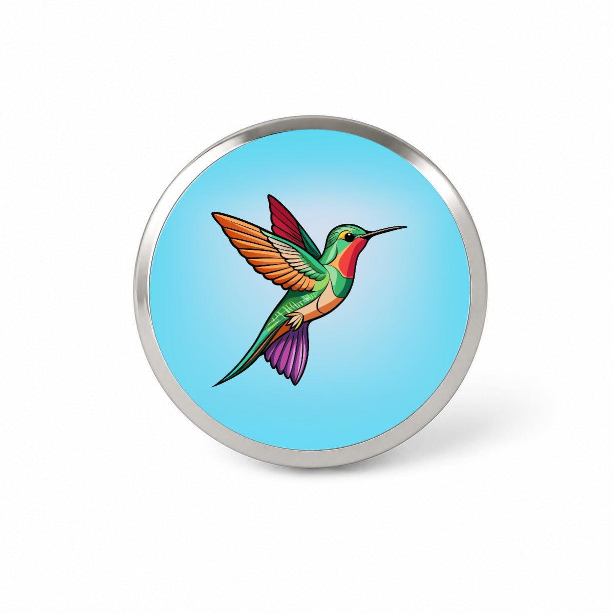 Hummingbird Colorful Novelty Hat Backpack Lapel Pin