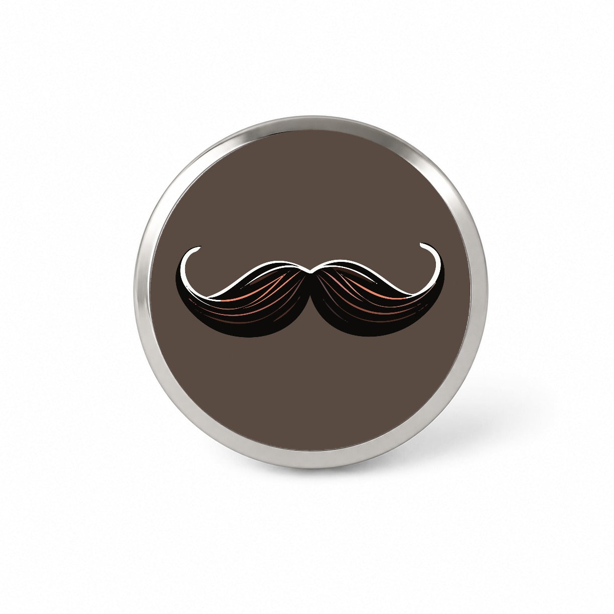 Mustache Funny Novelty Hat Backpack Lapel Pin
