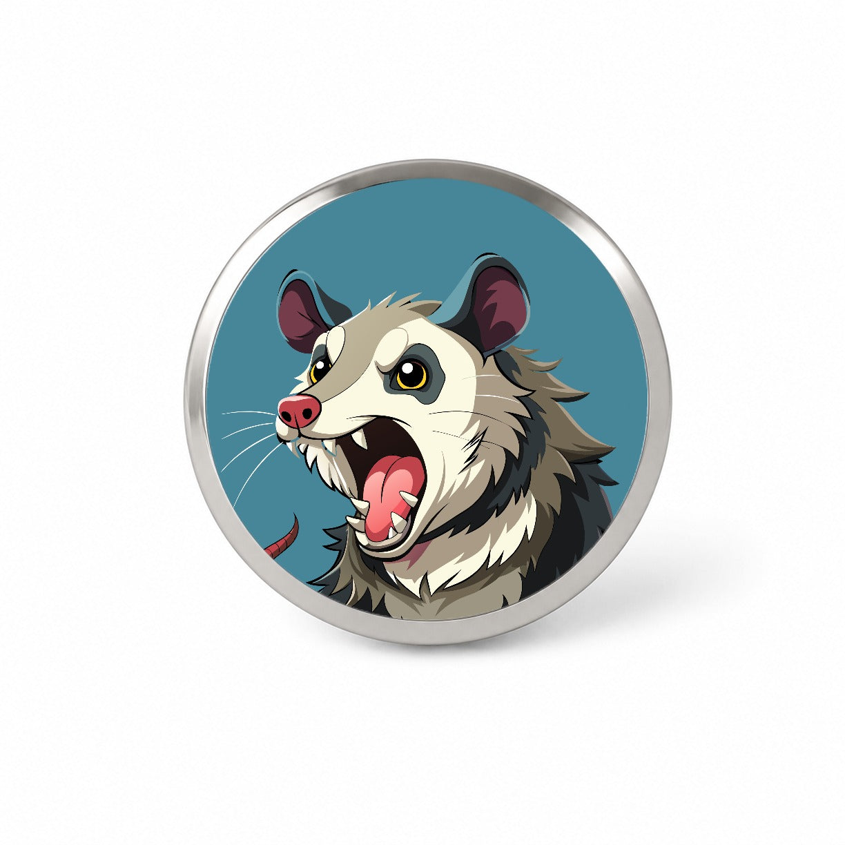 Opossum Screaming Funny Novelty Hat Backpack Lapel Pin