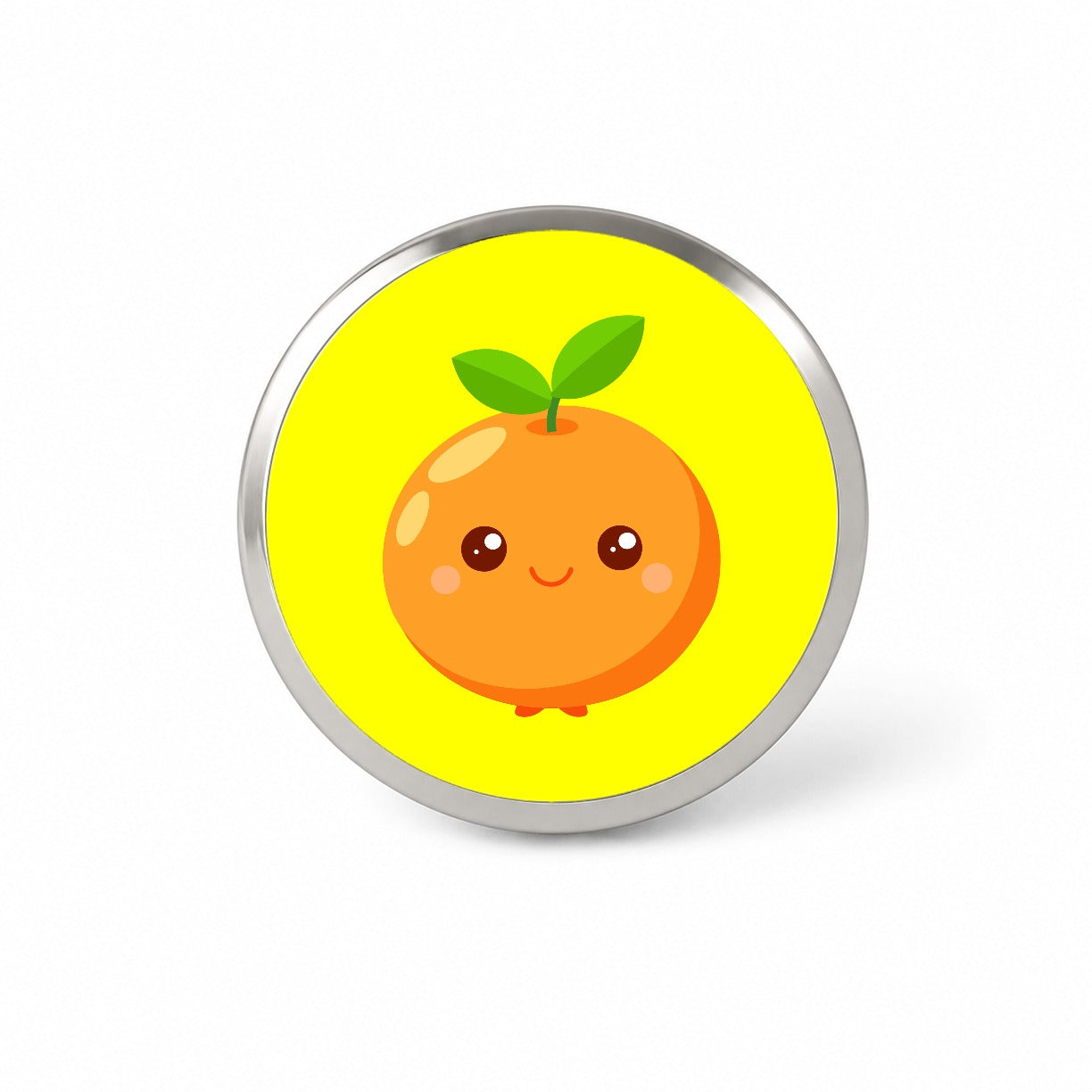 Orange Cute Happy Fruit Novelty Hat Backpack Lapel Pin