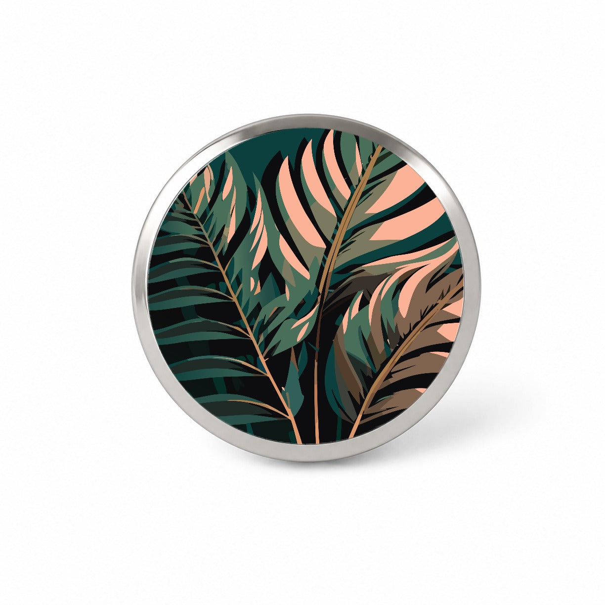 Palm Trees Leaves Fronds Tropical Foliage Novelty Hat Backpack Lapel Pin
