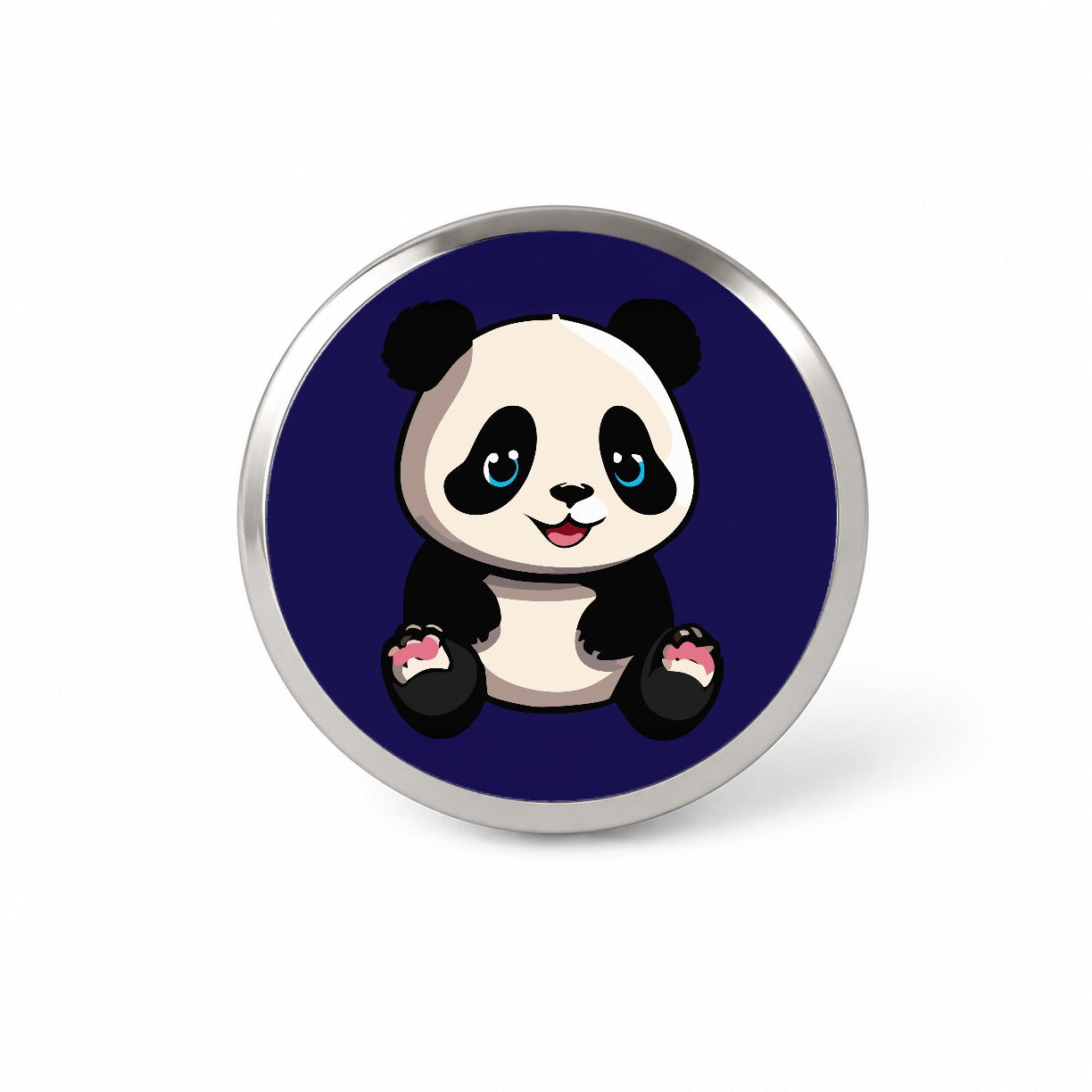 Panda Cute Smiling Novelty Hat Backpack Lapel Pin
