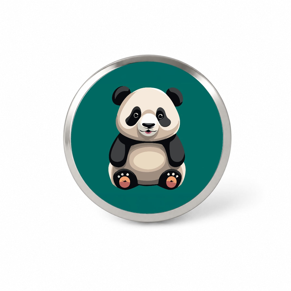 Panda Sitting Novelty Hat Backpack Lapel Pin