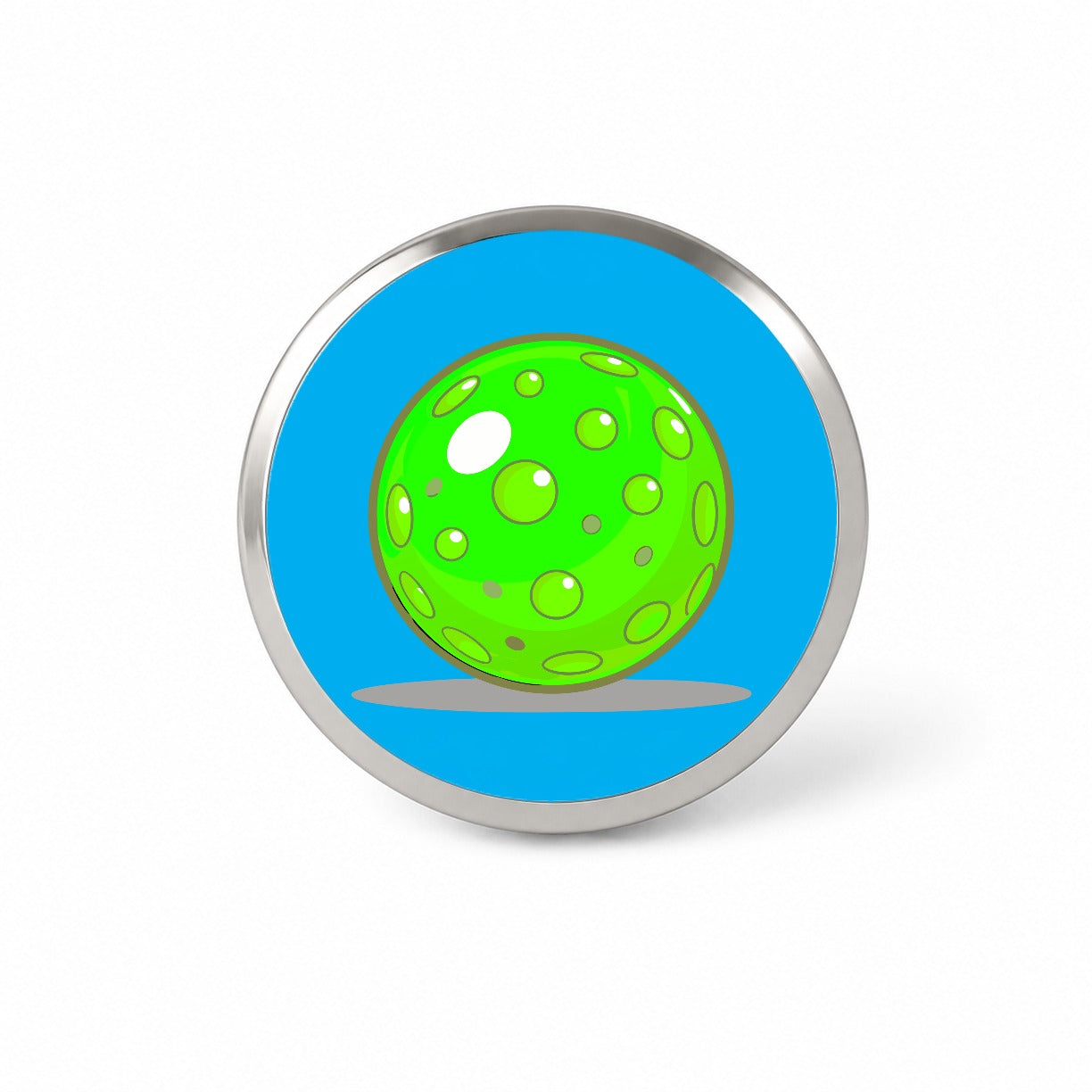 Pickleball Ball Green Novelty Hat Backpack Lapel Pin