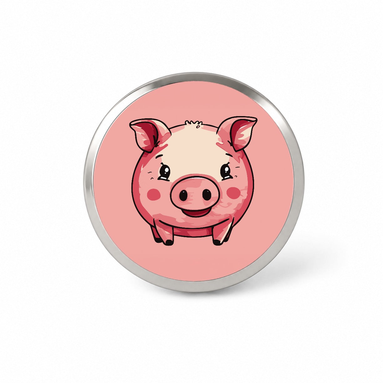 Pig Smiling Standing Novelty Hat Backpack Lapel Pin