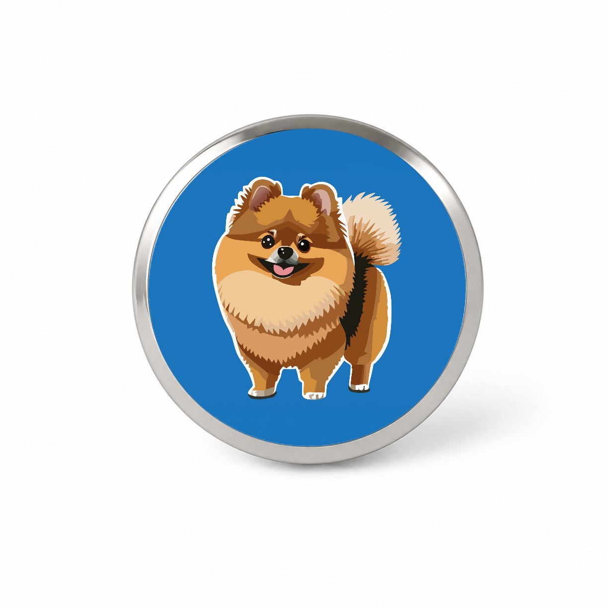Pomeranian Dog Standing Novelty Hat Backpack Lapel Pin