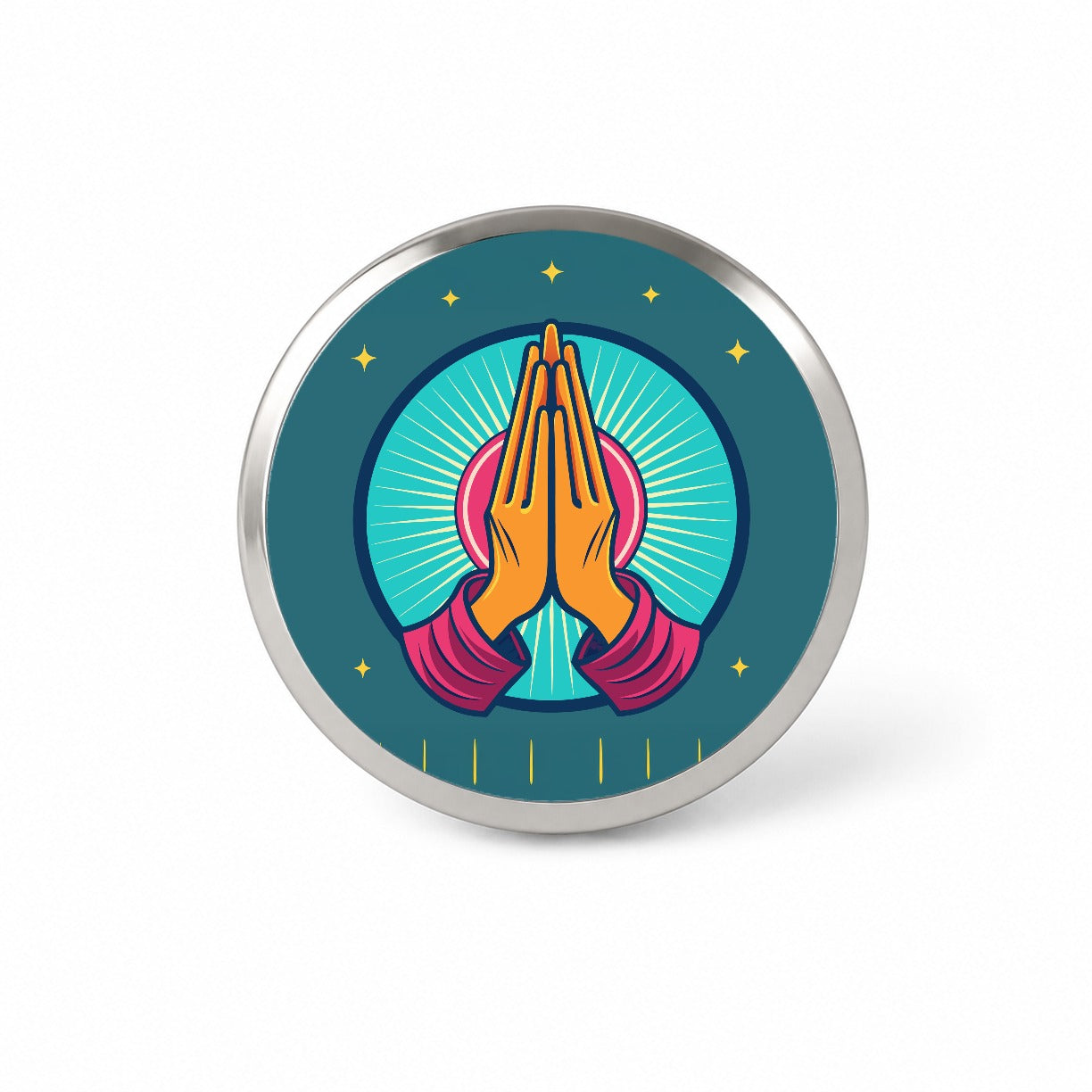 Prayer Praying Pleading Hands Christian Religion Novelty Hat Backpack Lapel Pin