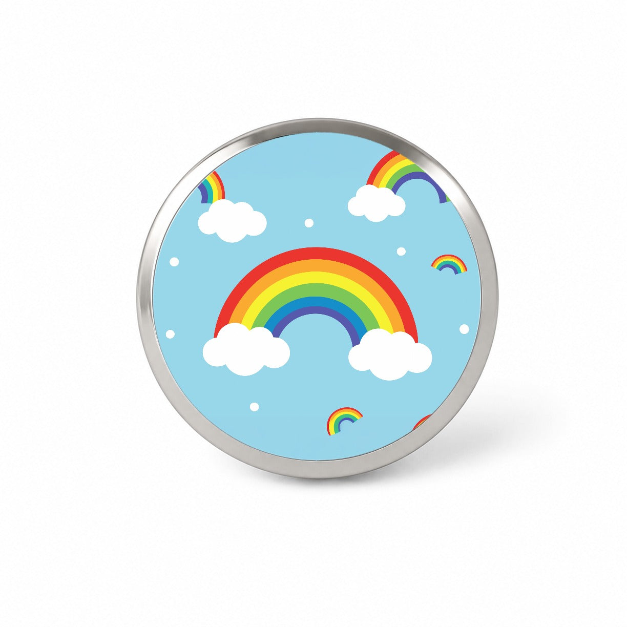 Rainbows Scattered Novelty Hat Backpack Lapel Pin