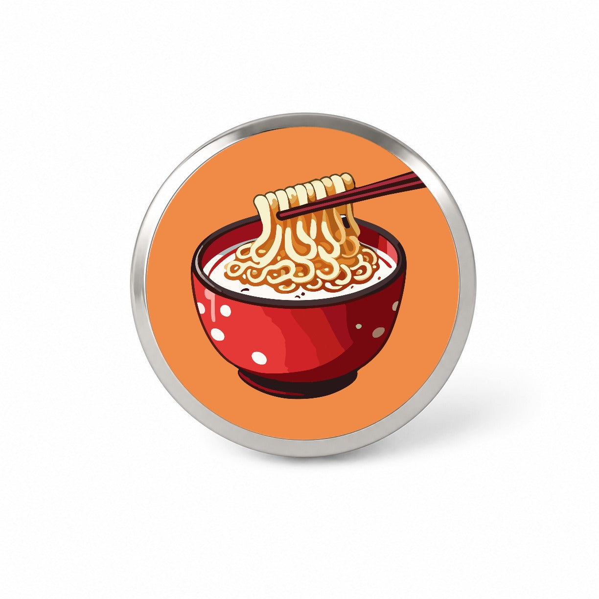 Ramen Red Bowl Chopsticks Food Novelty Hat Backpack Lapel Pin