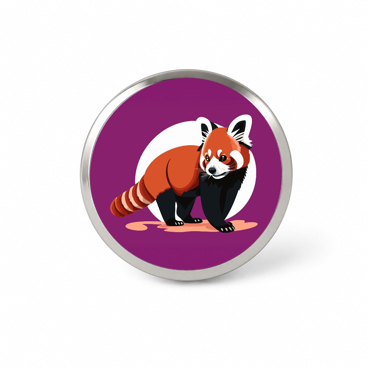 Red Panda Standing Novelty Hat Backpack Lapel Pin