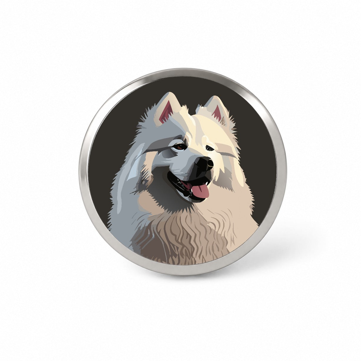 Samoyed Dog Beautiful Novelty Hat Backpack Lapel Pin