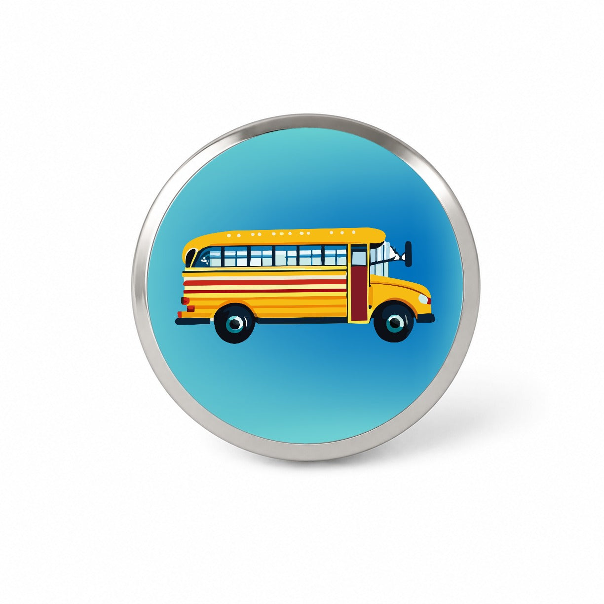 School Bus Novelty Hat Backpack Lapel Pin