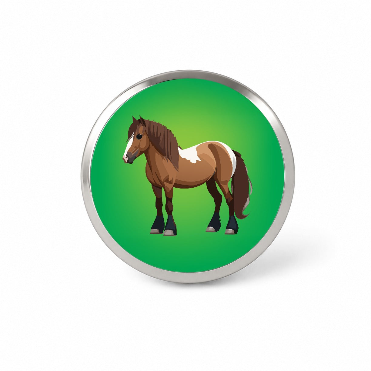 Shetland Pony Horse Standing Novelty Hat Backpack Lapel Pin