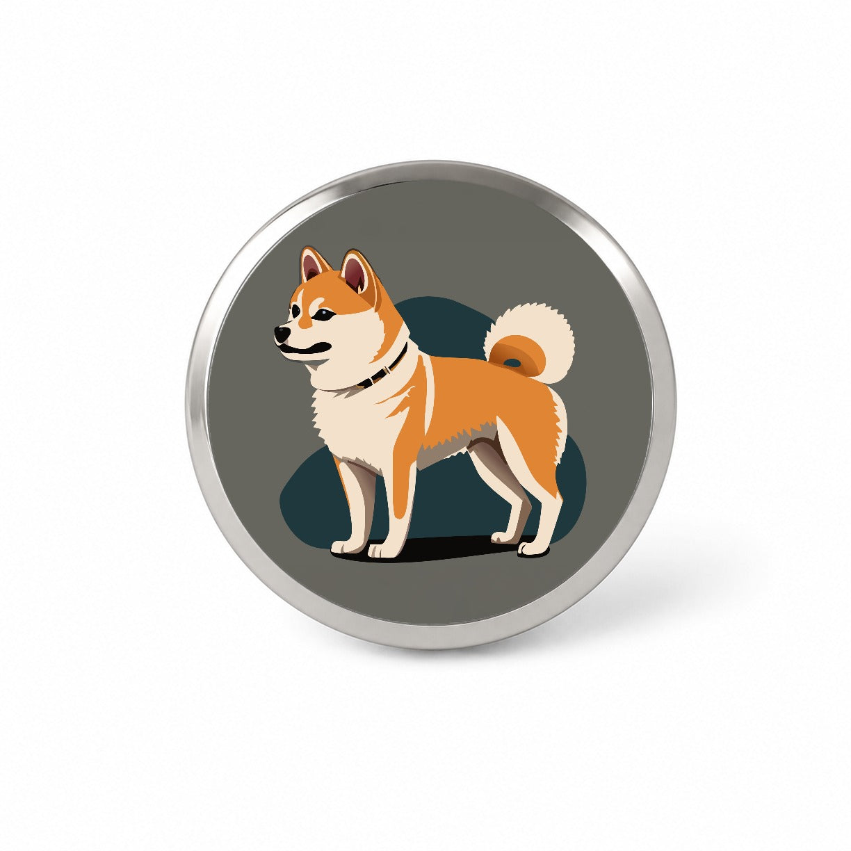 Shiba Inu Dog Standing Novelty Hat Backpack Lapel Pin