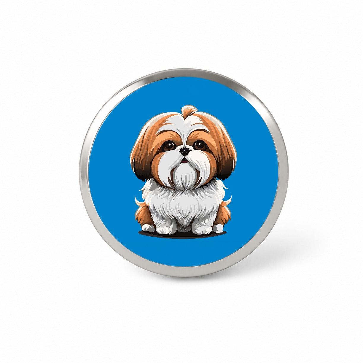 Shih Tzu Dog Adorable Novelty Hat Backpack Lapel Pin