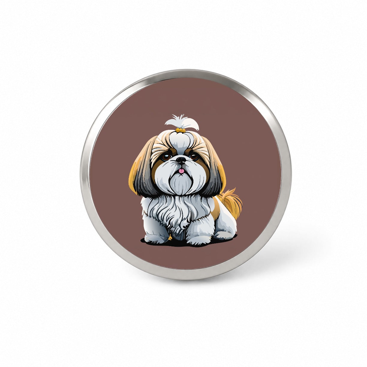 Shih Tzu Dog Cute Novelty Hat Backpack Lapel Pin