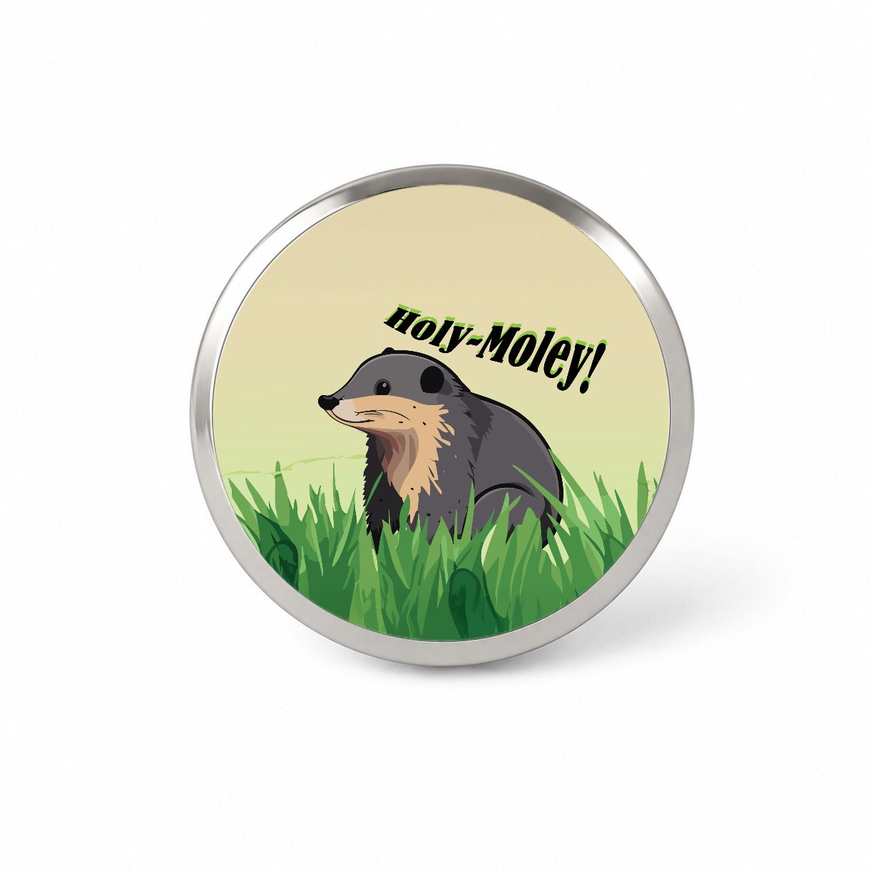 Shrew Mole Holy Moley Funny Animal Novelty Hat Backpack Lapel Pin