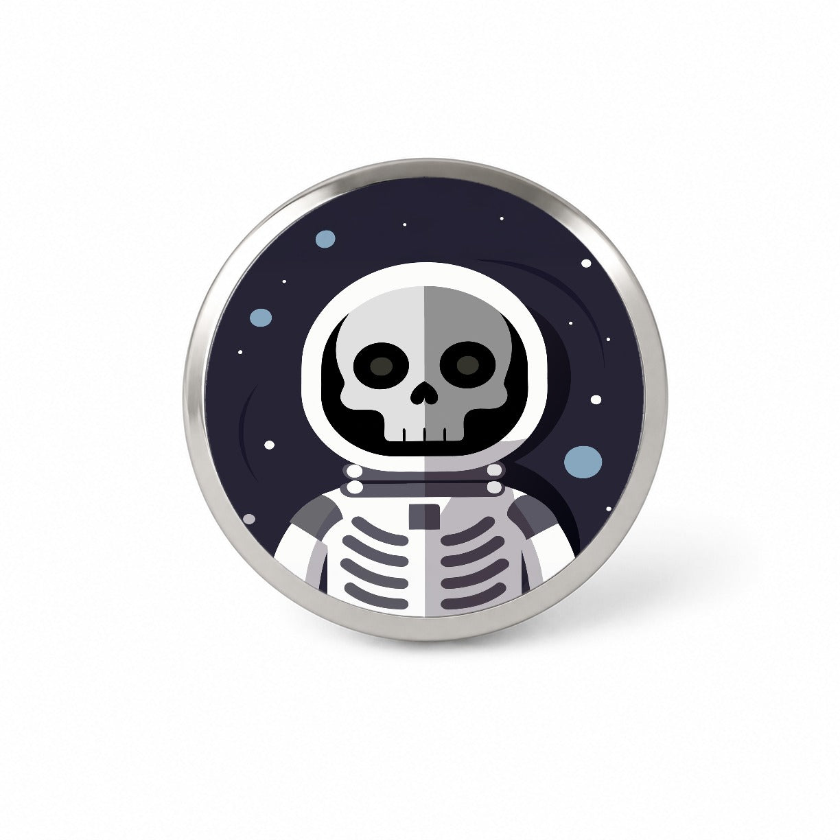 Skeleton in Space Suit Astronaut Novelty Hat Backpack Lapel Pin