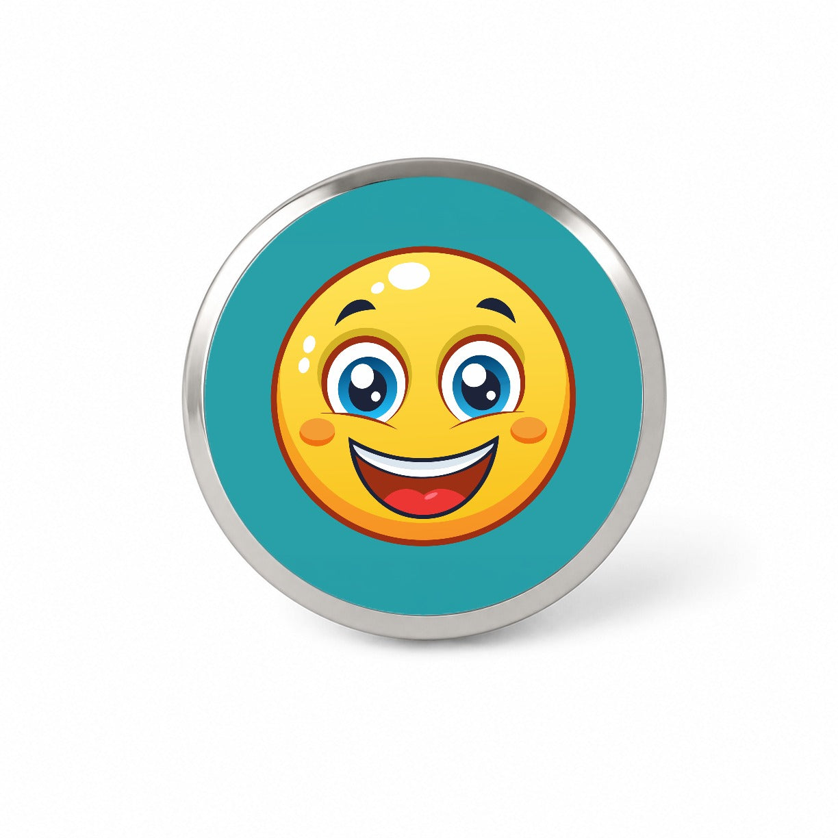 Smiling Face Happy Novelty Hat Backpack Lapel Pin
