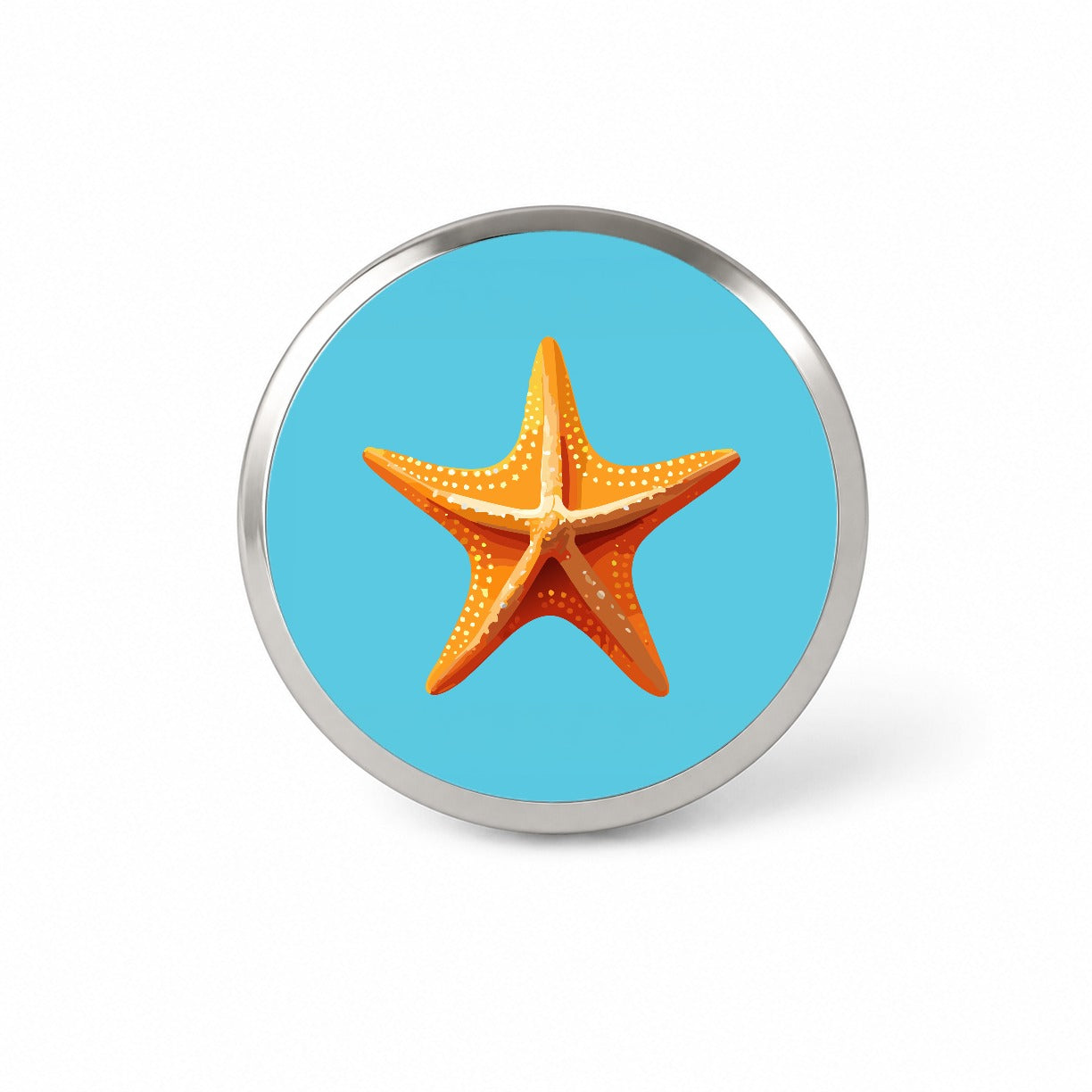 Starfish Star Fish Ocean Animal Orange Novelty Hat Backpack Lapel Pin